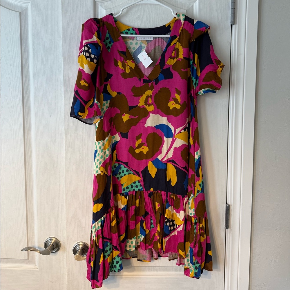 Karlie Colorful Floral Dress (Impeccable Pig)